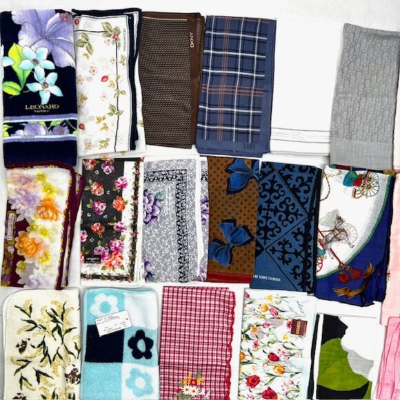 Bulk Sale Burberry-Celine & More! (2) Handkerchiefs/Sqare Pockets 16"-19.5" !(2) - Picture 4 of 16